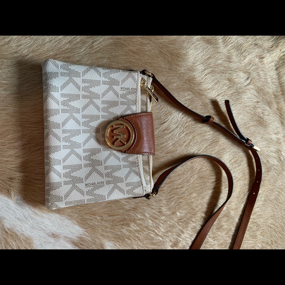 Michael Kors white crossbody
